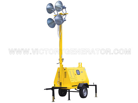 4.2KW~22KW Mobile Light Tower Diesel Generator Set