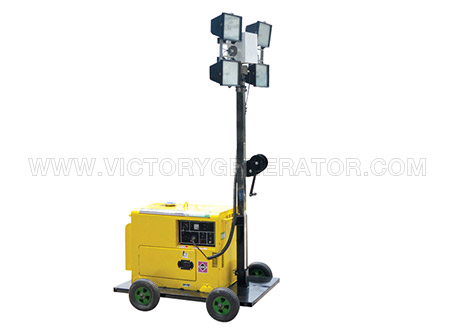 4.2KW~22KW Mobile Light Tower Diesel Generator Set